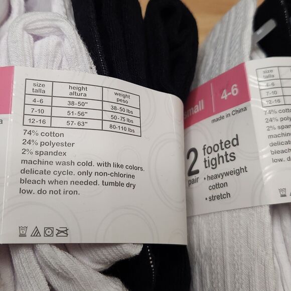 Girls Footed Tights & Slipper Socks Bundle – Size Small 4-6 | NWT - Picture 4 of 7